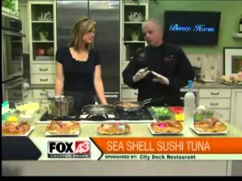 Mornay Scallops and Seashell Sushi Tuna 04-19-2011.mp4