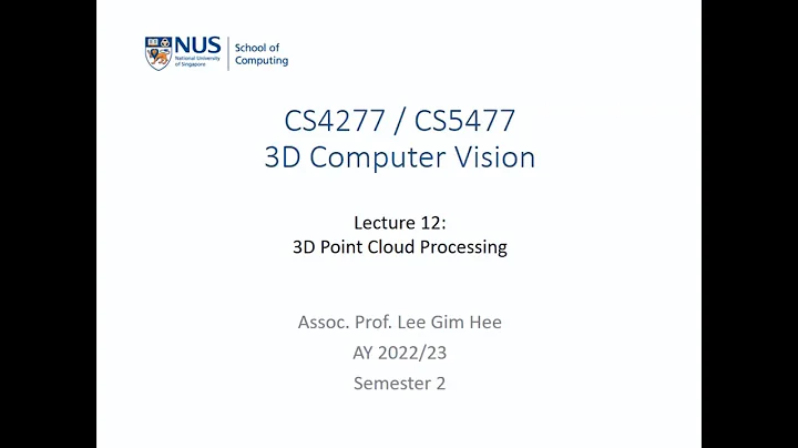 3D Computer Vision | 3D Point Cloud Processing - DayDayNews