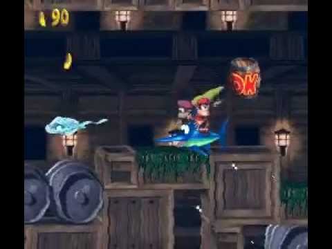 Donkey Kong Country 2 (Nivel 1-4: Lockjaw's Locker)