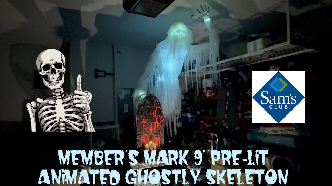 Sam's Club Halloween Animatronic Member's Mark 9 Foot Animated Ghostly ...