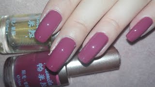 Dark Neutral Shade of Vegan Nail Polish Swatch and Review | Rose Pearl