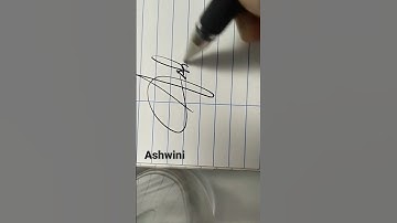 Ashwini name signature ideas #calligraphy #paint #art #shorts #satisfying #motivation