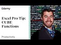 Excel pro tip cube functions  udemy instructor chris dutton bestseller udemy course