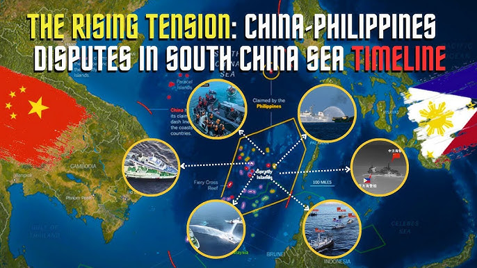 The Rising Tensions: China-Philippines Disputes in South China Sea Timeline  - YouTube