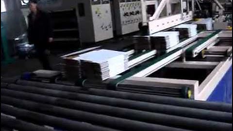 automatic carton folder gluer strapping machine