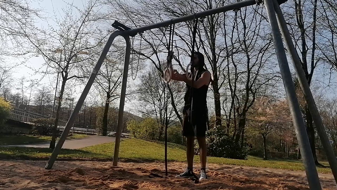 SportBob Gymnastikstange Höhenverstellbar - Mit Ringen Für Kinder Zuhause