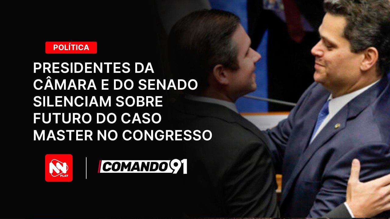 Presidentes da câmara e do senado silenciam sobre futuro do caso master no congresso