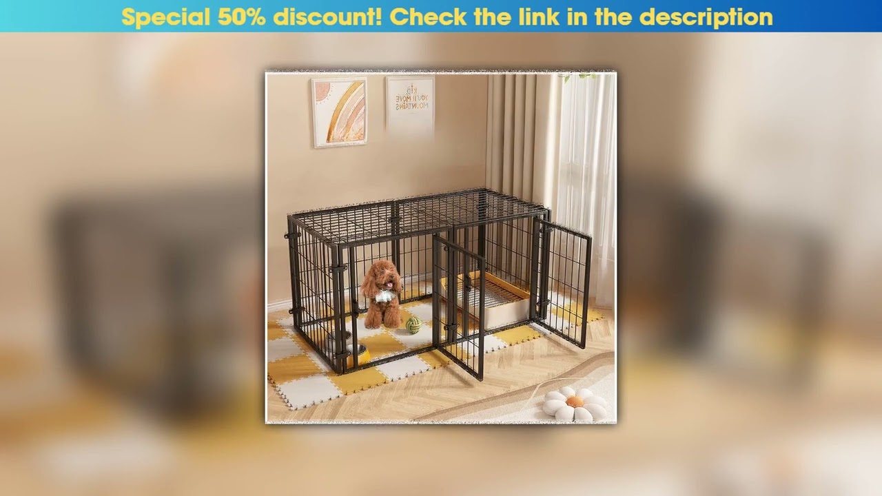 Best DIY Dog Fence Isolation Anti-Escape Dog Kennel Dog Cage with Toilet Area Wire Animal Barrier S