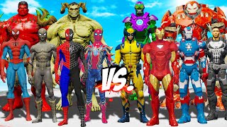 Team Spider-Man ''Combined'' Hulk Lucifer & Hell Hulk Vs Team Iron Man - Epic Superheroes War