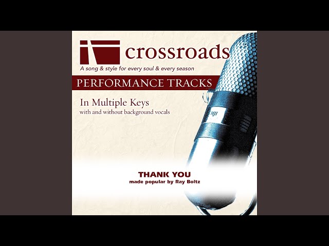 Thank You (Performance Track without Background Vocals in G-Ab) class=