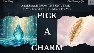 ‼️PICK A CHARM‼️| A MESSAGE FROM THE UNIVERSE – If You Found This, It’s Meant For You | #minitarot