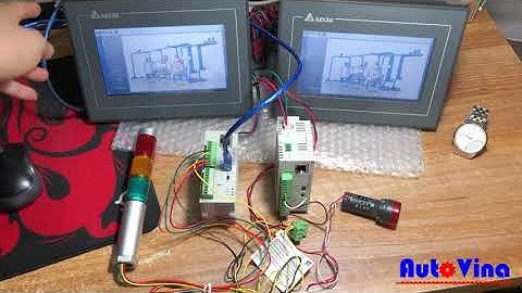 Lập trình kết nối nhiều HMI Delta với nhiều PLC Delta qua cổng Ethernet
