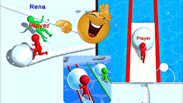 Snow Ball : Ice Run - Satisfying Mobile Game Play 12345 Levels Asmr (android & iOS) TikTok game