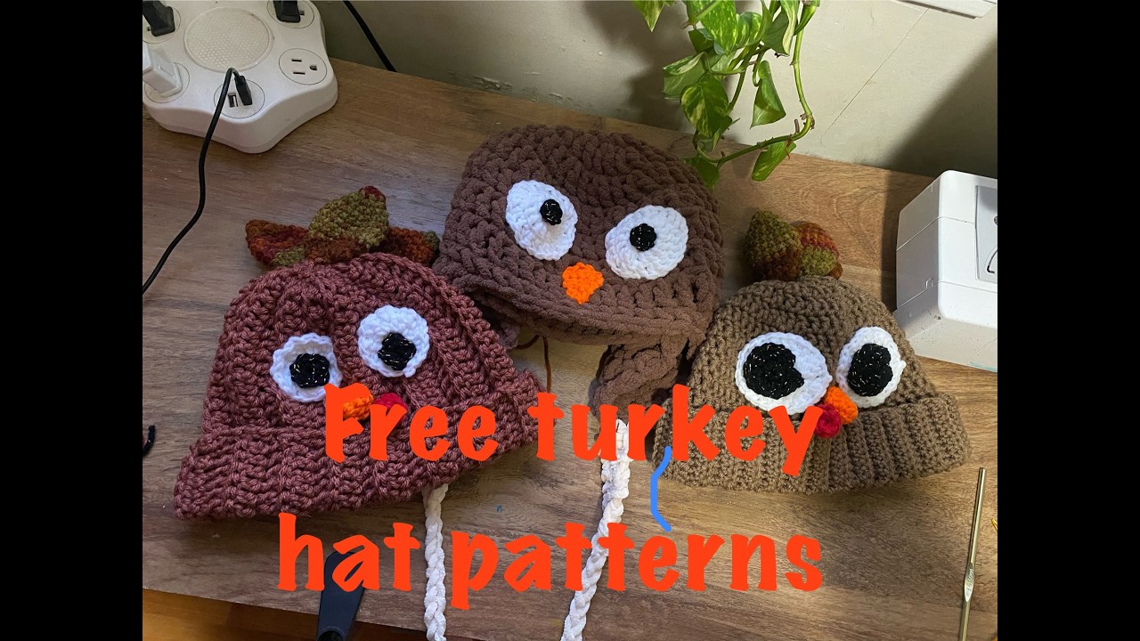 Free Turkey Hat Patterns - YouTube