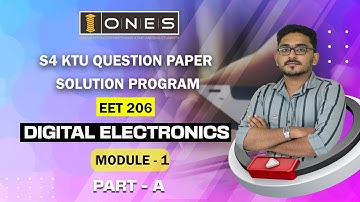 S4 KTU 2019 Scheme Question Paper Solution 2022 | Digital Electronics | EET206 | Module 1 | Part A