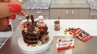 Mini FULL OF CHOCOLATE cake 🍫🍰🎂🍫/ mini cooking / mini food / tiny kitchen / miniature cooking 🍫🍰🎂🍫