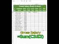 Create Salary Sheet Of Employees In Excel, Excel में Salary Sheet कैसे बनाएं #ExcelTips #excel