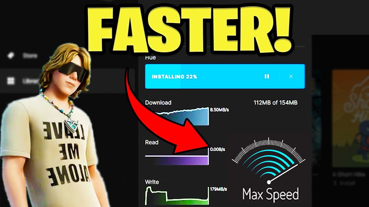 How To INCREASE Epic Games Launcher Download Speed! (2x Faster) 