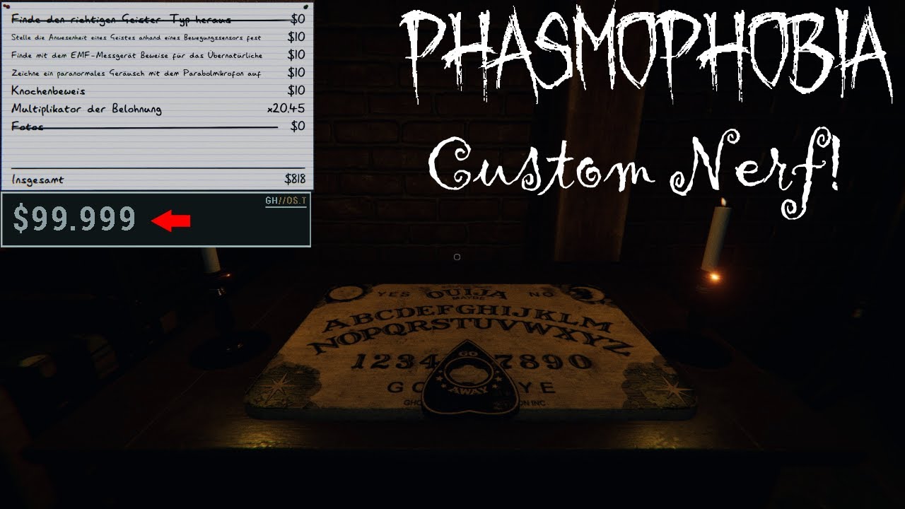 Phasmophobia - Wieso CUSTOM DIFFICULTY einen NERF bekommt - YouTube