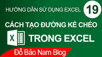 Học Excel cơ bản online #19: Cách tạo đường kẻ chéo trong Excel