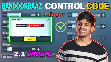 BANDOOKBAAZ  Control Code Bgmi !! 4 finger claw 