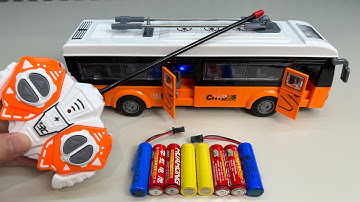 Unboxing City RC Bus, Cool RC Spider-Man Rolling Car, RC Sports Car, RC Collision Deformation Car