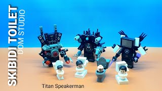 lego skibidi toilet | assemble the dom studio version of the titan speakerman