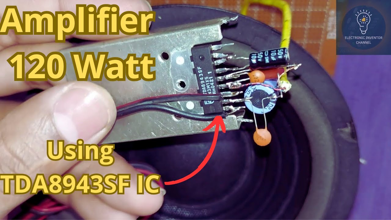 Simple & Powerful Stereo Bass Amplifier 120 watt / Using TDA8943SF IC