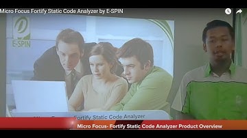 Micro Focus Fortify Static Code Analyzer by E-SPIN