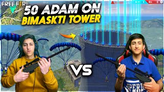 Free Fire Only Bimaskti tower challenge With My Brother Slap Challenge Crying ? - Garena free fire