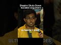Shapiro Shuts Down socialist argument #benshapiro #usa #socialist #argument #debate