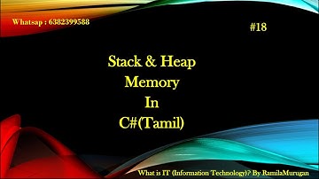 Stack vs Heap memory | difference between stack & heap | C# interview Q& A
