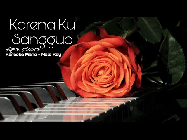 Karena Ku Sanggup - Agnes Monica [Karaoke Piano - Male Key] class=