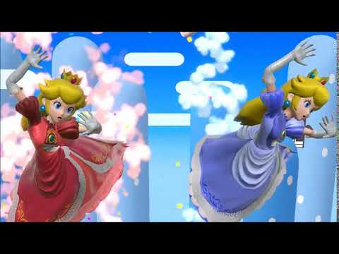 スマブラSP　ピーチ手前バースト