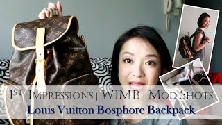 LV Bosphore Backpack + Canvas Comparison and Mod Shots 