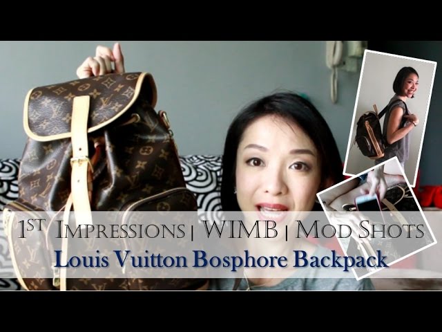 LV Bosphore Backpack + Canvas Comparison and Mod Shots 