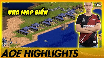 Chim Sẻ Đi Nắng thể hiện trình độ Map Biển SIÊU VƯỢT TRỘI | AoE Highlights #aoe