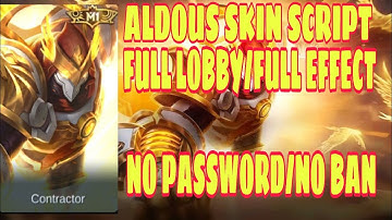 Aldous m1 skin script|No password/No ban|Full lobby/Full effect| WILBORTzy