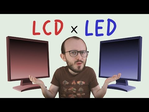 Vídeo: Diferença Entre Monitores LCD E LED