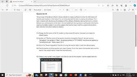 Database Management System| Question  Set 48