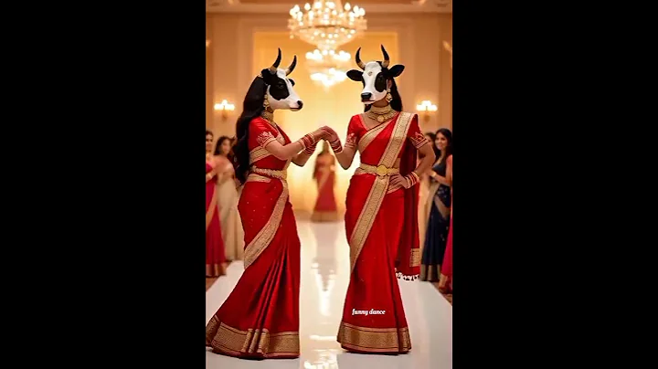 A beautiful funny dance 😄💃#music#love #funny#cow#comedydance #trustonallah #dance #sorts #ai#comedy