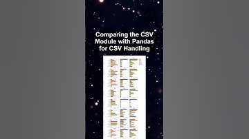 Comparing the CSV Module with Pandas for CSV Handling #ai #artificialintelligence #machinelearning