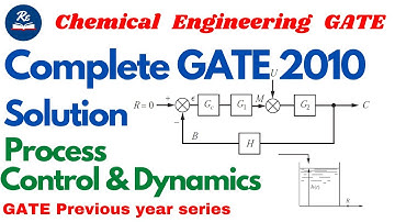 Process dynamics and Control Chemical Engineering | Complete Solution PDC Gate 2010|Ranjaneinstitute