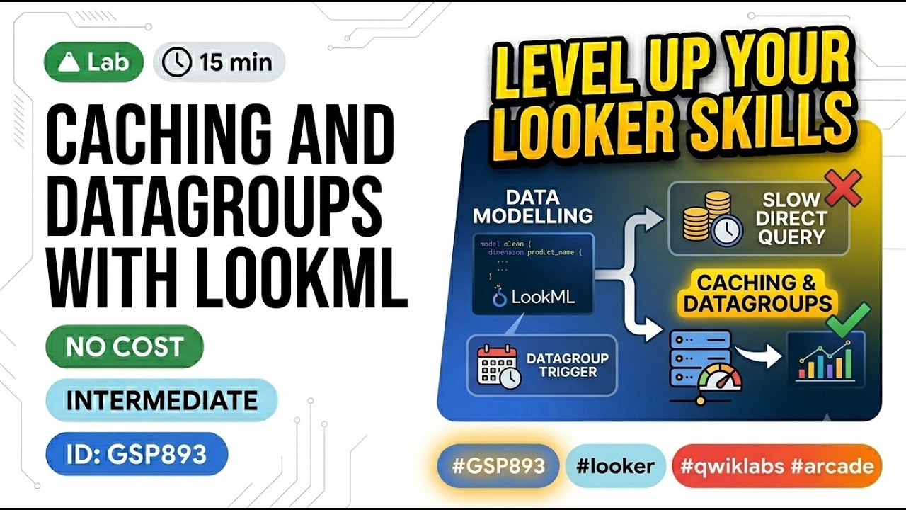 Caching and Datagroups with LookML || GSP893 || #qwiklabs #arcade