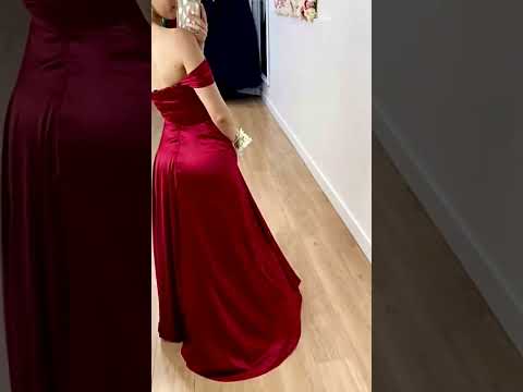      روب صواري حمراء موضة جمال فخمة وراقية اناقة وجمال