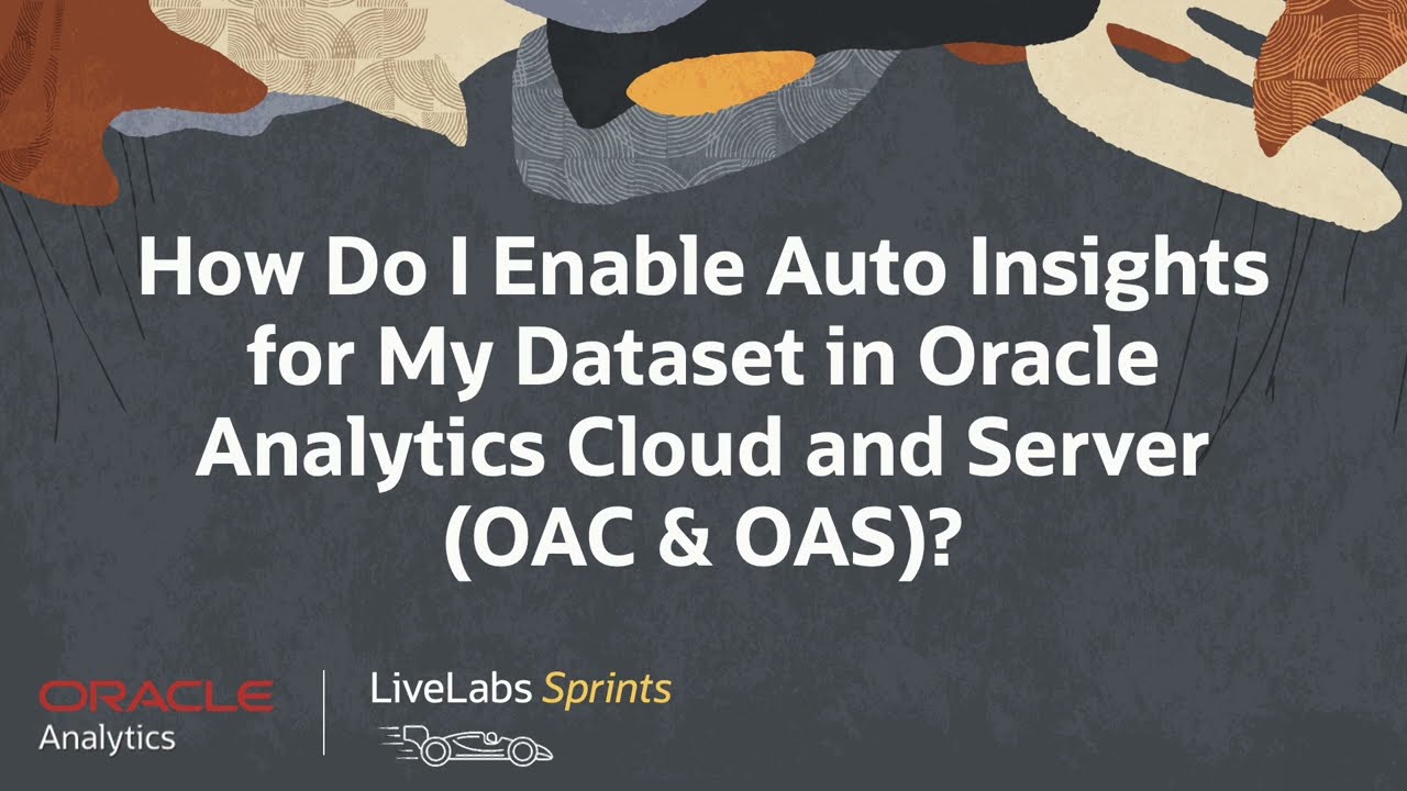 OCI in Pocket - Auto Insights: Como o Oracle Analytics Cloud pode  automatizar a compreensão dos conjuntos de dados que possuímos - Oracle  Video Hub