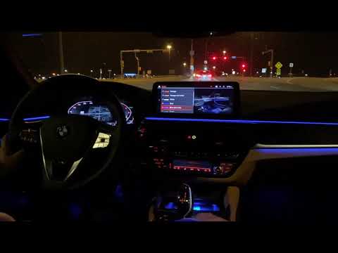 blive forkølet besøgende Cyclops 2021 BMW 530i Ambient Lights At Night - YouTube