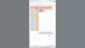 Use these Excel Formulas to locate Student Names & the Cells containing the HIGHEST & LOWEST SCORES