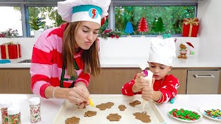 Preparando la Navidad y decorando la casa con la familia de Vlad y Niki