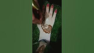 Simple easy back hand mehndi design #mehndi #mehndidesign #shortvideo #shorts